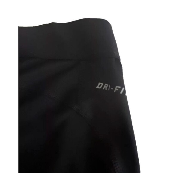 Nike Pro Women's Black Pull On Running Capri Cropped Leggings Size Medium - Picture 7 of 9
